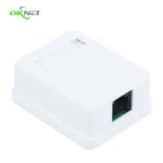 Hot Sale Network Cable Junction Box Cat5e Cat6 RJ45 8p8c UTP 1 Port Surface Mount Box