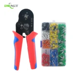 HCS8 6-6A 6-4A AWG23-7 Tubular Type Wire Crimper Plier With Connectors Terminal Crimping Tool With Ferrules Tool Kit