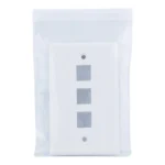 Factory Price Wall Plate 120 Type 3 Port RJ45 Face Plate for Cat5e Cat6 Cat7 Keystone Inserts - Image 3