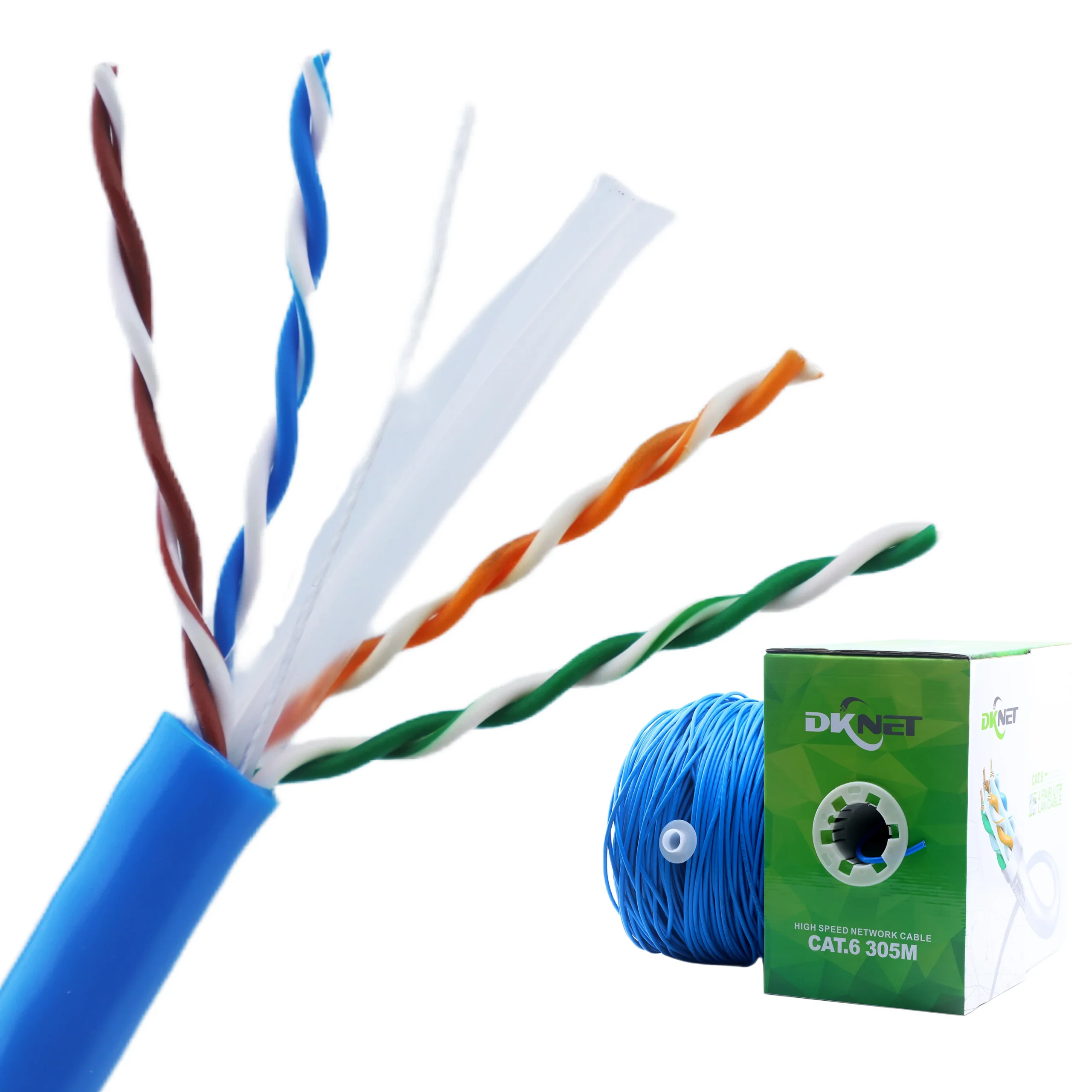 H2f5fd11503c2417684bc09e935e0f311W.webp Ethernet 23AWG CCA Cable Network Cat6 UTP 305m/100m Lan Cable for Office - Image 1