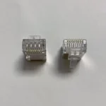 Good Quality 3-Pronged Chip Gold Plated Modular Plug 1000PCS Bag 8P8C CAT6 FTP FU RJ45 Connector - Image 3