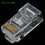 OEM ODM Service Factory   RJ45  Connector   CAT5E CAT6 UTP  8p8c Module Plug 1.5mm Aperture Gold Plated 50u  100/pcs - Image 2