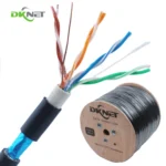 Network Cat5e FTP Cable 4Pair 24awg Cca Ccag Ccc Copper Outdoor Lan Cable Double PVC+PE Jacket 100m 305m 1000ft