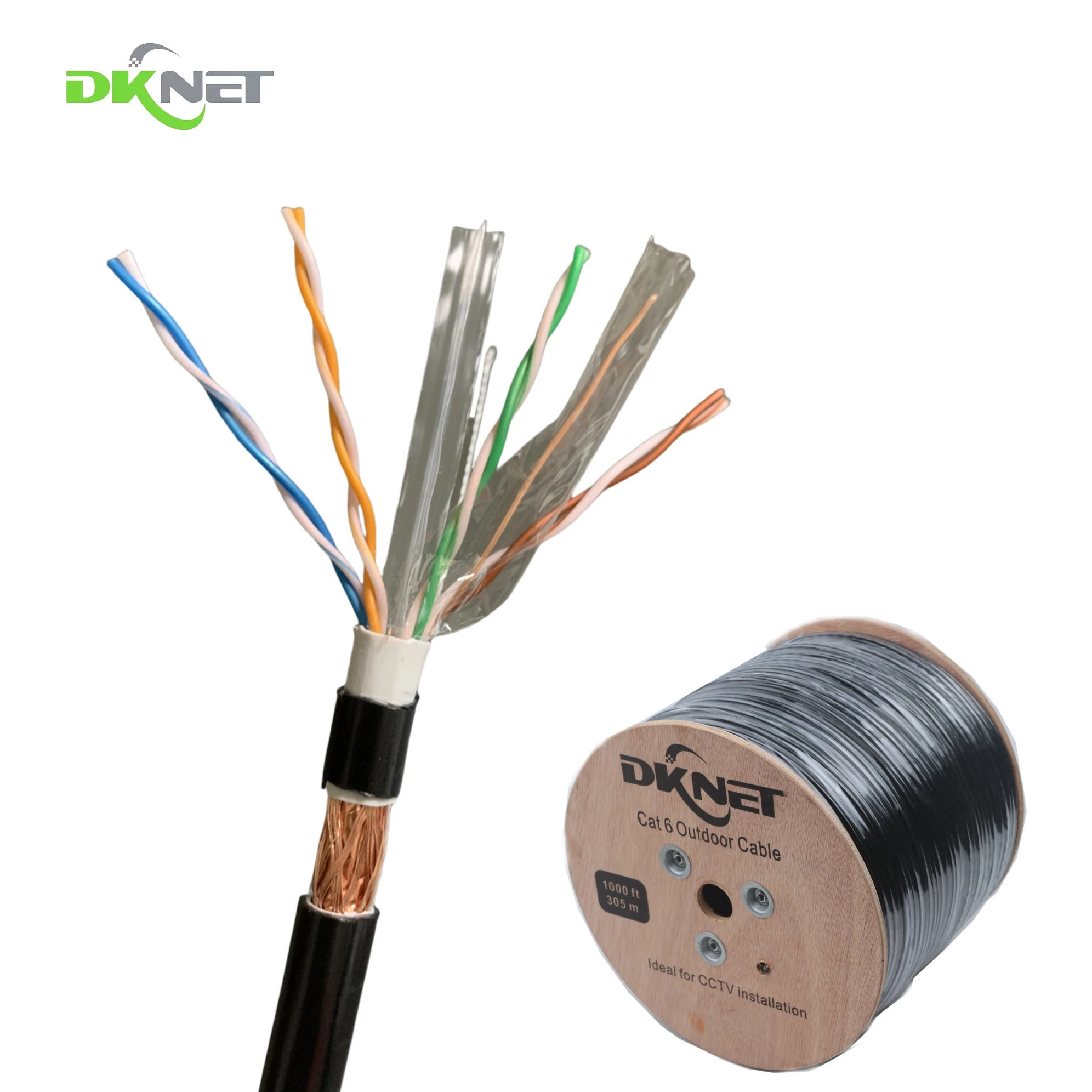 H4b7ab003b67746c79a6b880659927fe5g.webp Superior Shielding Stable Outdoor Performance Exterior CCTV Installation Cat6 SFTP Lan Cable With PVC+PE Double Jacket - Image 1