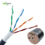 Network cat5e Utp Cable 4Pair 24awg Cca Ccag Ccc Copper Outdoor lan Cable Double PVC+PE jacket 100m 305m 1000ft
