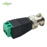 Easy to Use Security Monitoring Accessory 2 Pin With Green Terminal BNC Connector for Coaxial Cables Use