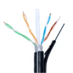 Network  cat 6 cat6 outdoor cable with steel wire  utp ftp 305m 1000ft cat6 with messenger - Image 4