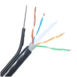 Network  cat 6 cat6 outdoor cable with steel wire  utp ftp 305m 1000ft cat6 with messenger - Image 3