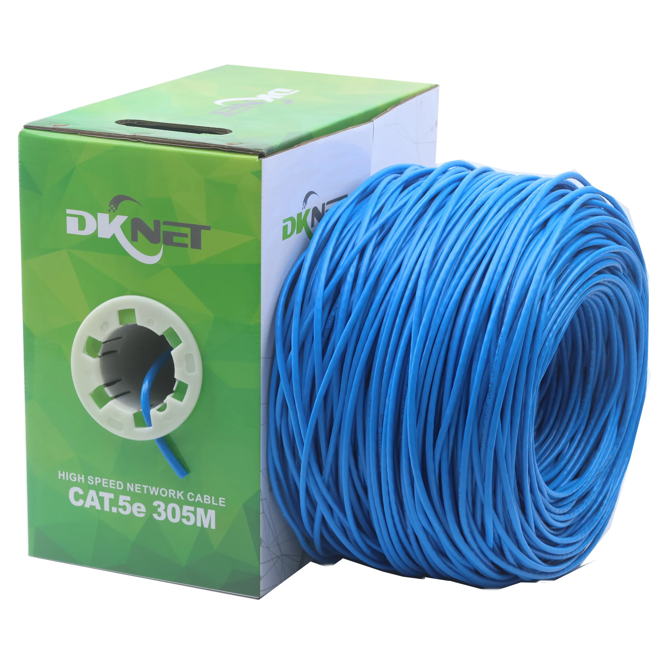 H69a92fc6c4b6485f9f77741a8473e6c3e.webp cabo de sinal CFTV 2 pares 4 pares cabo de rede U-UTP Cat 5e Caixas com 305 metros - Image 1