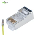 factory price rj45 cable connectors standard common single row ez pass through modular connector rj45 cat 6 shielded connector