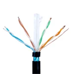 Network  cat6 Ftp Cable 4Pair 23awg Cca Ccag Ccc Copper Outdoor lan Cable Single pe jacket 100m 305m 1000ft - Image 2