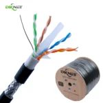 Factory Price Exterior Cat6 SFTP Outdoor Cable CCA 23awg Network Cable Extérieur for CCTV