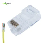DKNET Factory Price 8p8c Ethernet Cable Cat6 Utp Pass Through Rj45 Network Connector