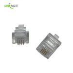 Good Quality 3-Pronged Chip FU Gold Plated Modular Plug 6P4C RJ11 Connector for Phone Call Telephone Cable Wire Use