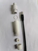 White Color Network Connector With Dust Cover Outdoor Rj45 Waterproof Connector - Image 3