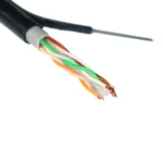 Network  cat 6 cat6 outdoor cable with steel wire  utp ftp 305m 1000ft cat6 with messenger - Image 2