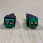 Easy to Use Monitoring Accessory 2 Pin With Green Terminal 12V Adapter 5.5*2.1mm Male DC Power Plug - Image 2
