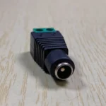 Easy to Use Monitoring Accessory 2 Pin With Green Terminal 12V Adapter 5.5*2.1mm Female DC Power Plug - Image 2