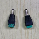Easy to Use Monitoring Accessory 2 Pin With Green Terminal 12V Adapter 5.5*2.1mm Male DC Power Plug - Image 4