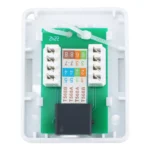 Network Cabling Outlet Box UTP 8P8C Single 1 Port female sockets Cat5e Cat6 Surface Mount Box - Image 3