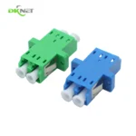 Factory Price Low Insert FTTH Flanged LC APC UPC Duplex Coupler Fiber Optic Adapter