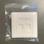 86*86 Ethernet Internet Connection Dual Ports Switch Wall Plate White Network Blank RJ45 Faceplate 86 Type 2 Port Face Plate - Image 4