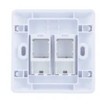 86 Type 1/2 Port 86*86 Electrical Ethernet Internet Connection Switch Network Blank Empty Faceplate White Face Plate Wall Plate - Image 6