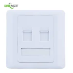 Network Face Plate 2 Port Network RJ45 86 Type Wall Outlet RJ45 Faceplate CAT5E CAT6 Wallplate
