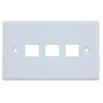 Factory Price Wall Plate 120 Type 3 Port RJ45 Face Plate for Cat5e Cat6 Cat7 Keystone Inserts - Image 4