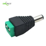 Easy to Use Monitoring Accessory 2 Pin With Green Terminal 12V Adapter 5.5*2.1mm Male DC Power Plug