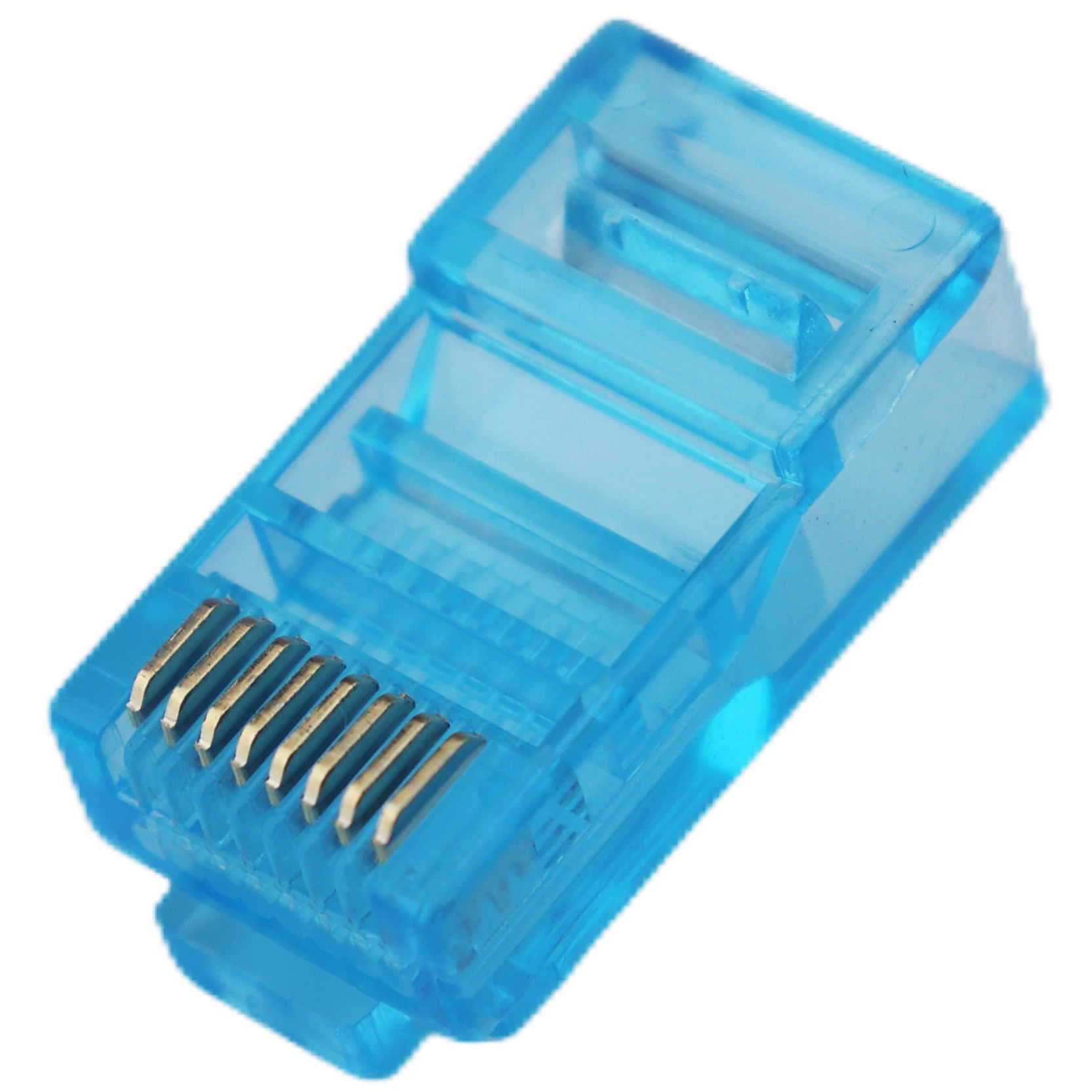 He5afdde7c3e04f43a8ca2f3f70a99baaL.webp RJ45 UTP End Pass Through Modular Connector - Image 1
