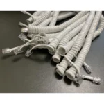 Good Quality Telephone Receiver Handle Cables 4 Core Spring Wire Helical Cable RJ9 4P4C Telephone Cable - Image 3