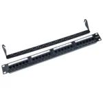 19 Inch 24 Port Fiber Optic Distribution Frame Cat5e Cat6 Utp Network Patch Panel - Image 2